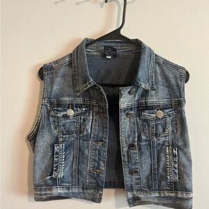 Denim Sleeveless Vest